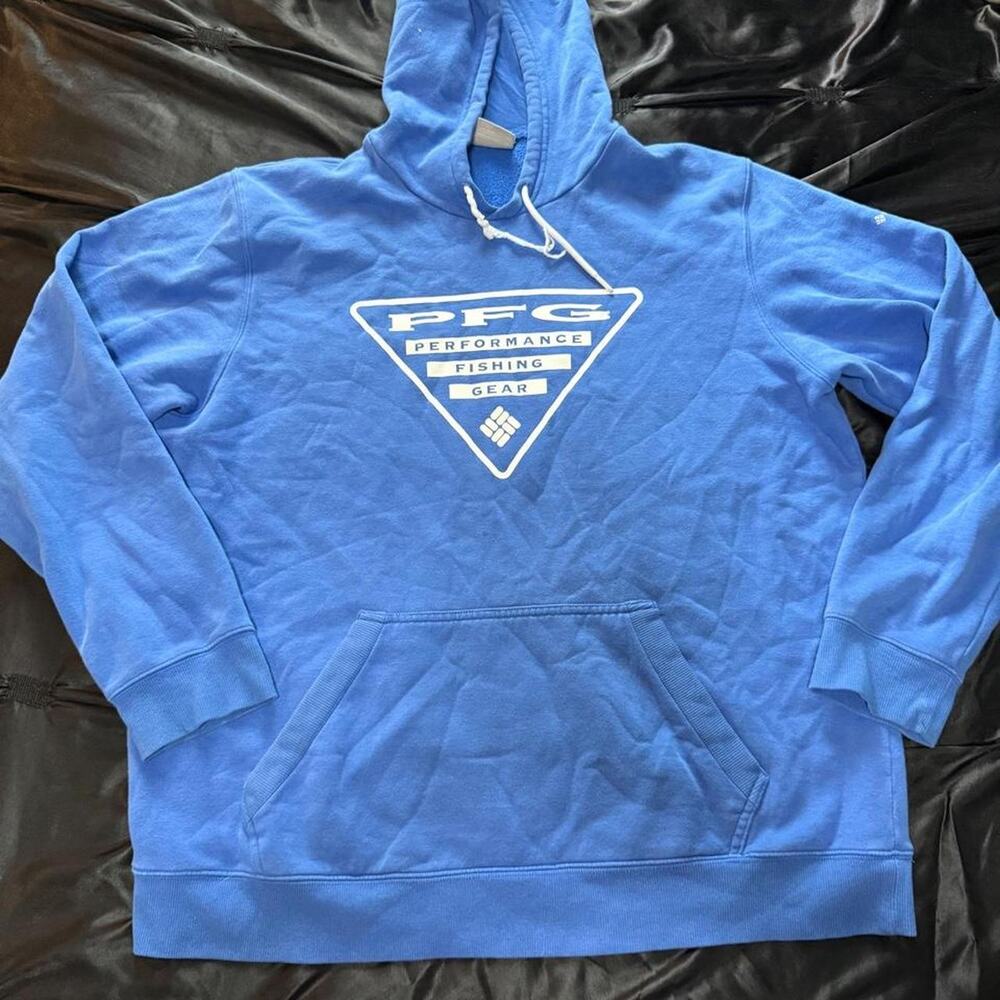 Columbia pfg blue hoodie